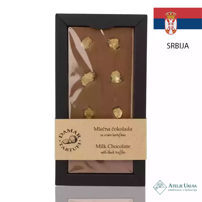 Damar Mlečna Čokolada Sa Crnim Tartufima 100g