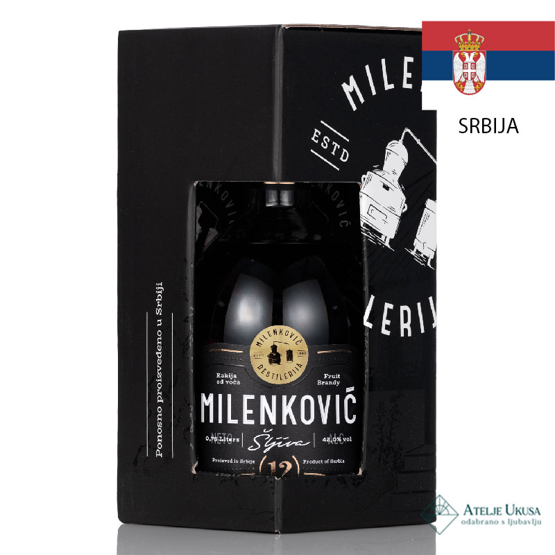 Milenkovic Rakija Od Šljiva 12god. 0.7l