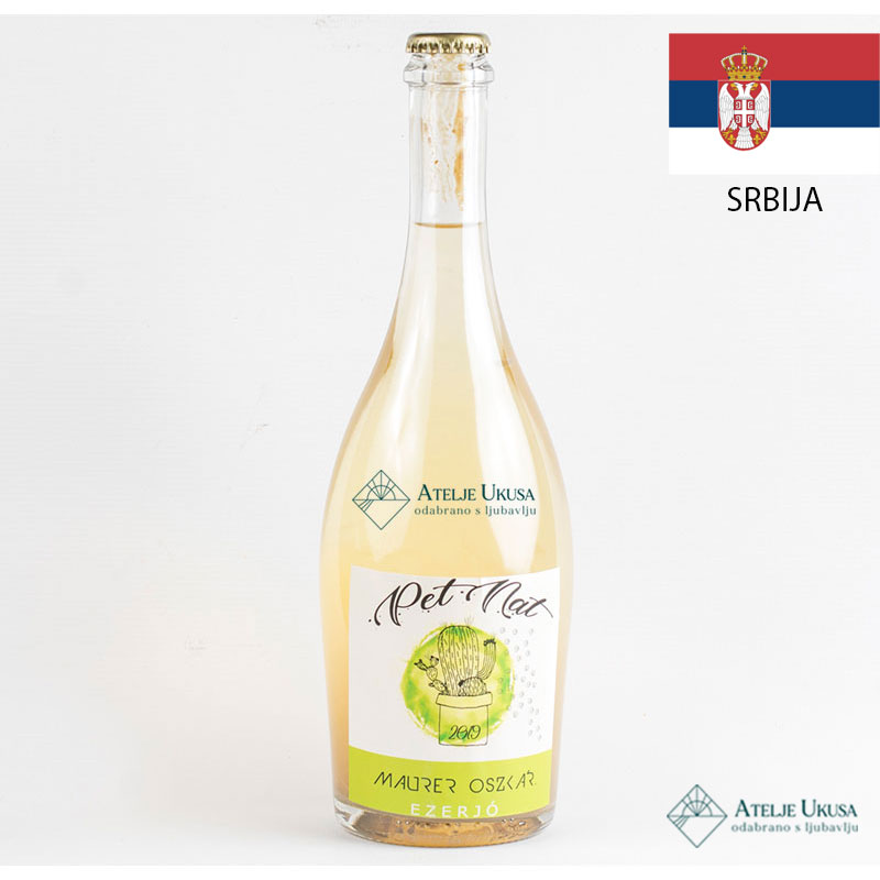 Oscar Maurer Pet Nat, Penušavo Belo Vino 0.75l 