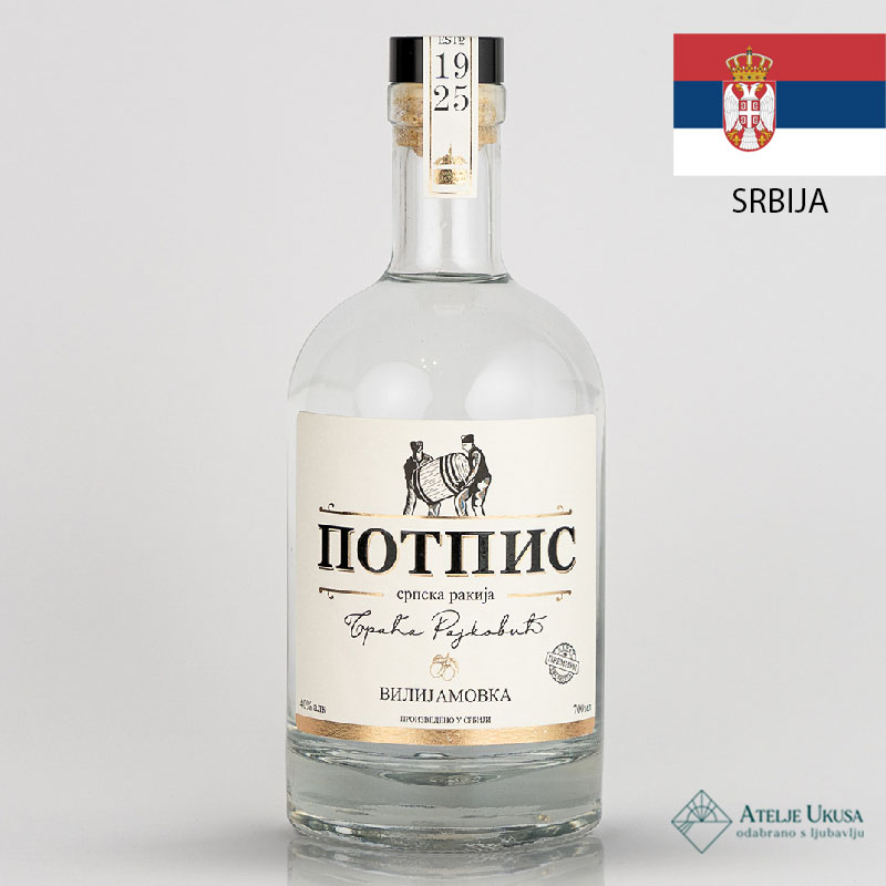 Potpis Rakija Od Kruške Viljamovke Tradicional 0,7l