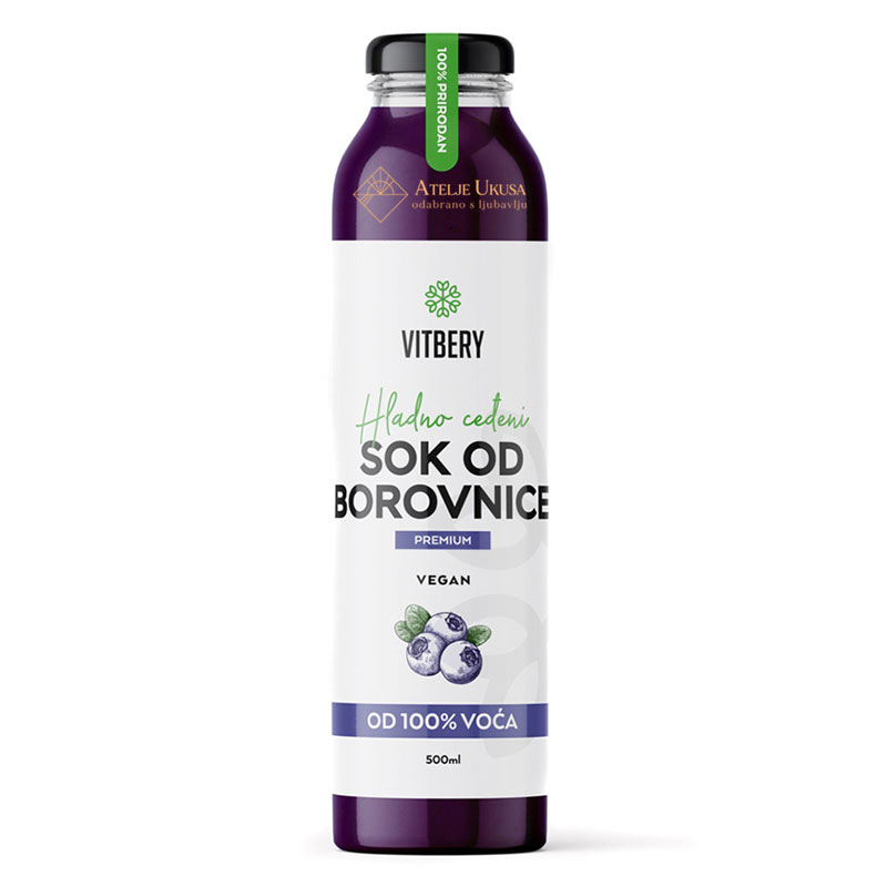 Vitbery Sok Od Borovnice 500ml